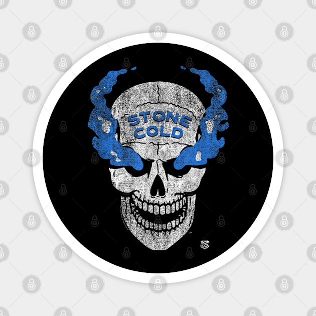 Stone Cold Steve Austin Blue Smoke Skull Magnet by Holman